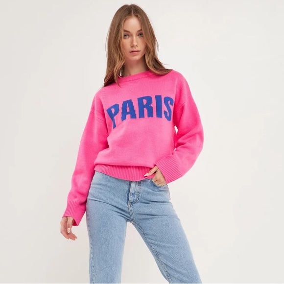 English Factory Sweaters - English Factory Paris Sweater